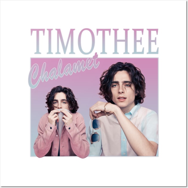 Timothee Chalamet - retro 90s vintage Wall Art by chidees